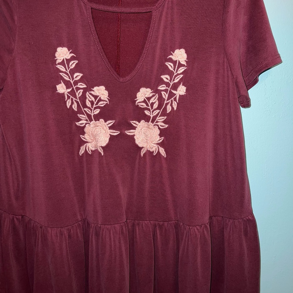 ALYA BLOUSE WITH CUTOUT CHEST AND EMBROIDERY!